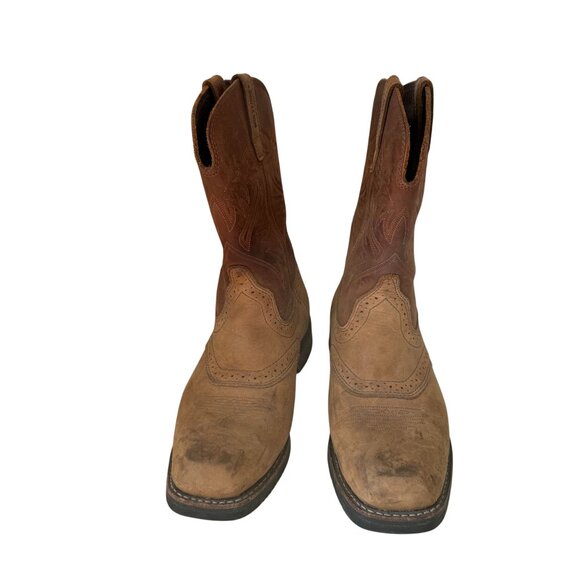 Wolverine Rancher Western Boots Mens 9.5M Cowboy Workwear Steel Toe Brown Tan main image 2